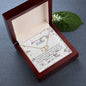 To My Beautiful Mom! A Solid Gold with Diamonds Necklace