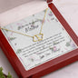 To My Beautiful Mom! A Solid Gold with Diamonds Necklace