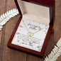 To My Beautiful Mom! A Solid Gold with Diamonds Necklace