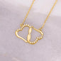 To My Beautiful Mom! A Solid Gold with Diamonds Necklace