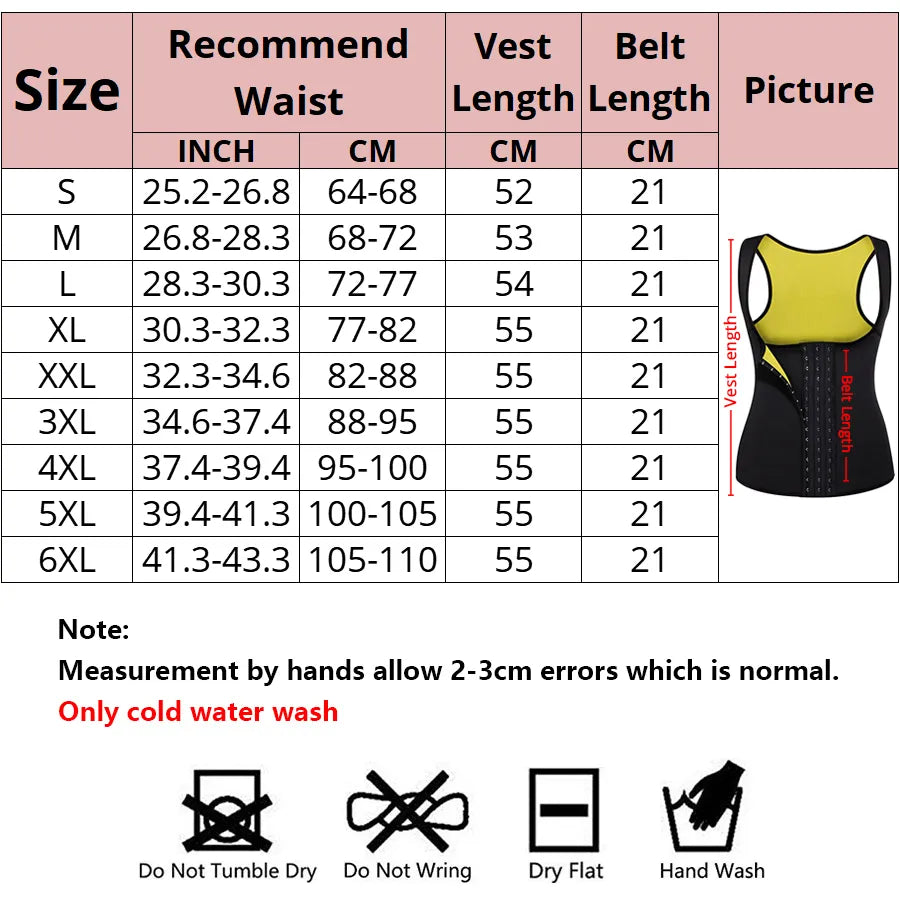 Body Slimming Shapewear Vest Waist Trainer