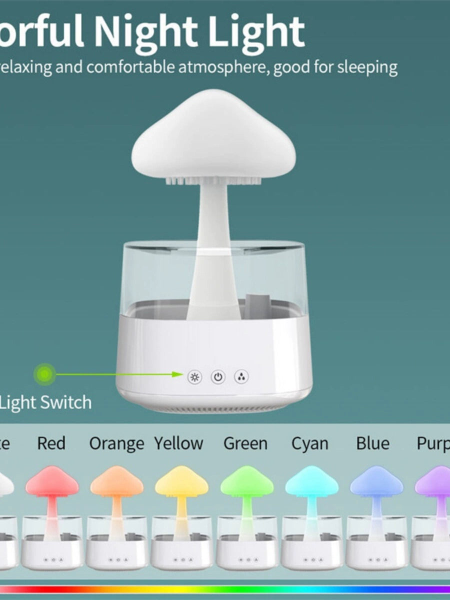 Luminous Ultrasonic Atomization Aromatherapy Rain Cloud Night Light