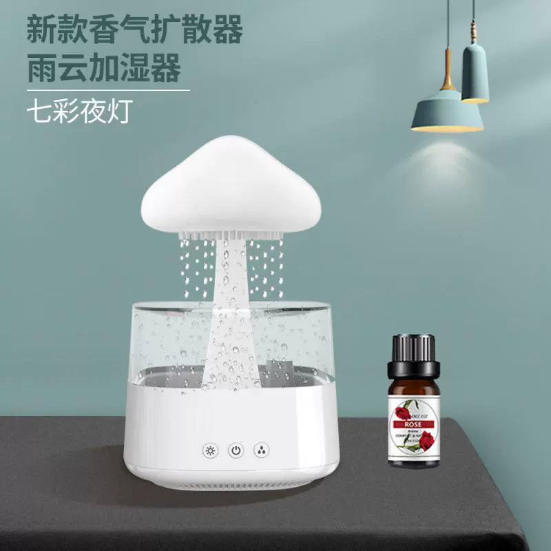 Luminous Ultrasonic Atomization Aromatherapy Rain Cloud Night Light