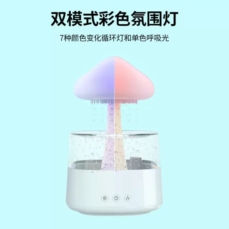 Luminous Ultrasonic Atomization Aromatherapy Rain Cloud Night Light