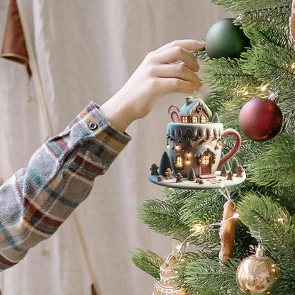 Christmas Decor Coffee Cup Ornaments