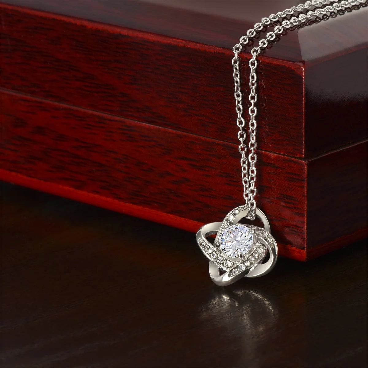 To My Beautiful Mom Rhinestone Necklace