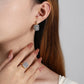 Classic Inlaid Stones Earrings & Ring