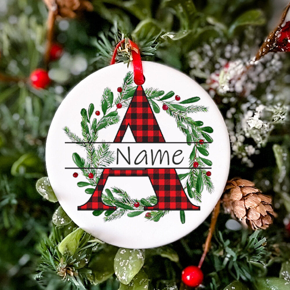 Personalized Christmas Baby Ornament Custom Name Xmas Infant Keepsake Gift Christmas Photography Accessories Christmas Ornament