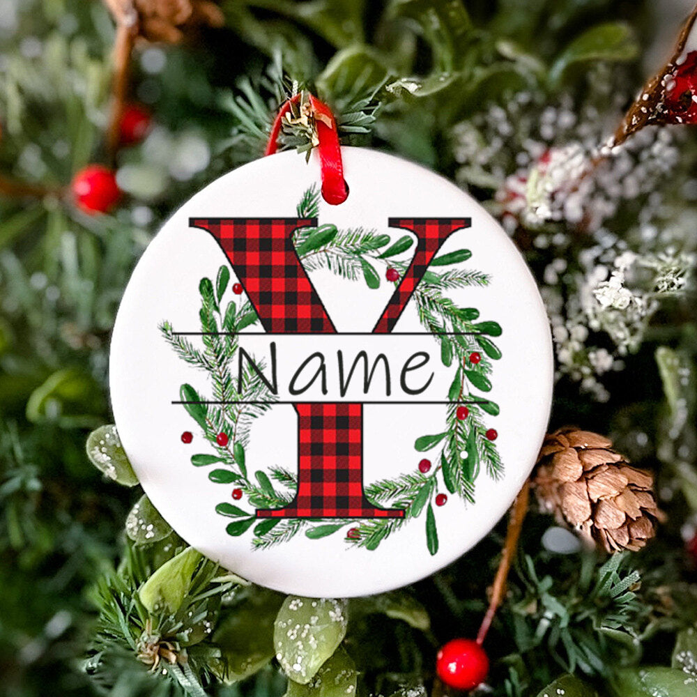 Personalized Christmas Baby Ornament Custom Name Xmas Infant Keepsake Gift Christmas Photography Accessories Christmas Ornament