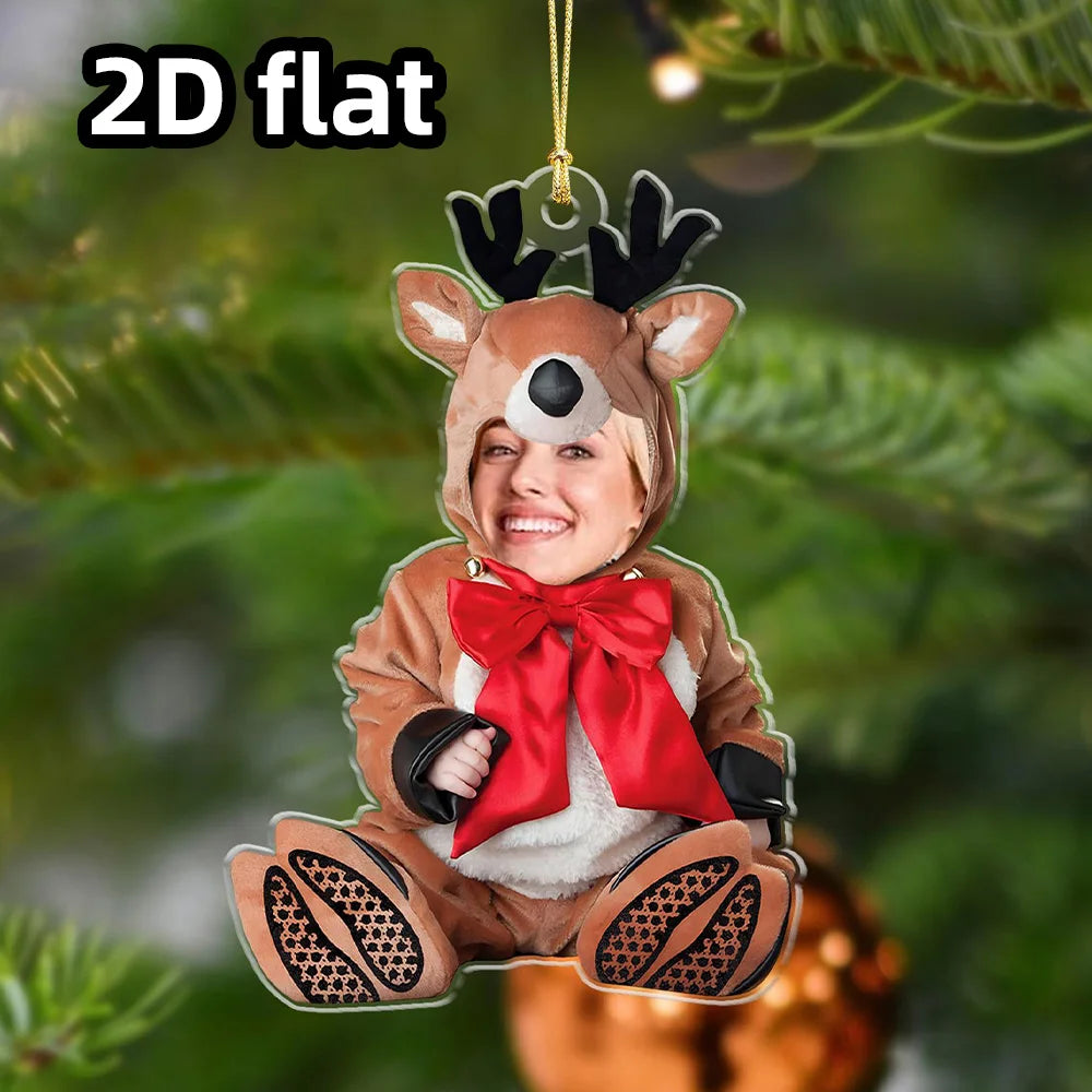 Custom Acrylic Christmas Ornament ( Personalized )