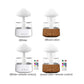 Mushroom Air Humidifier Home Bedroom Aromatherapy Lamp Calming Water Drops Sounds Diffuser Humidifier Rain Cloud Night Light