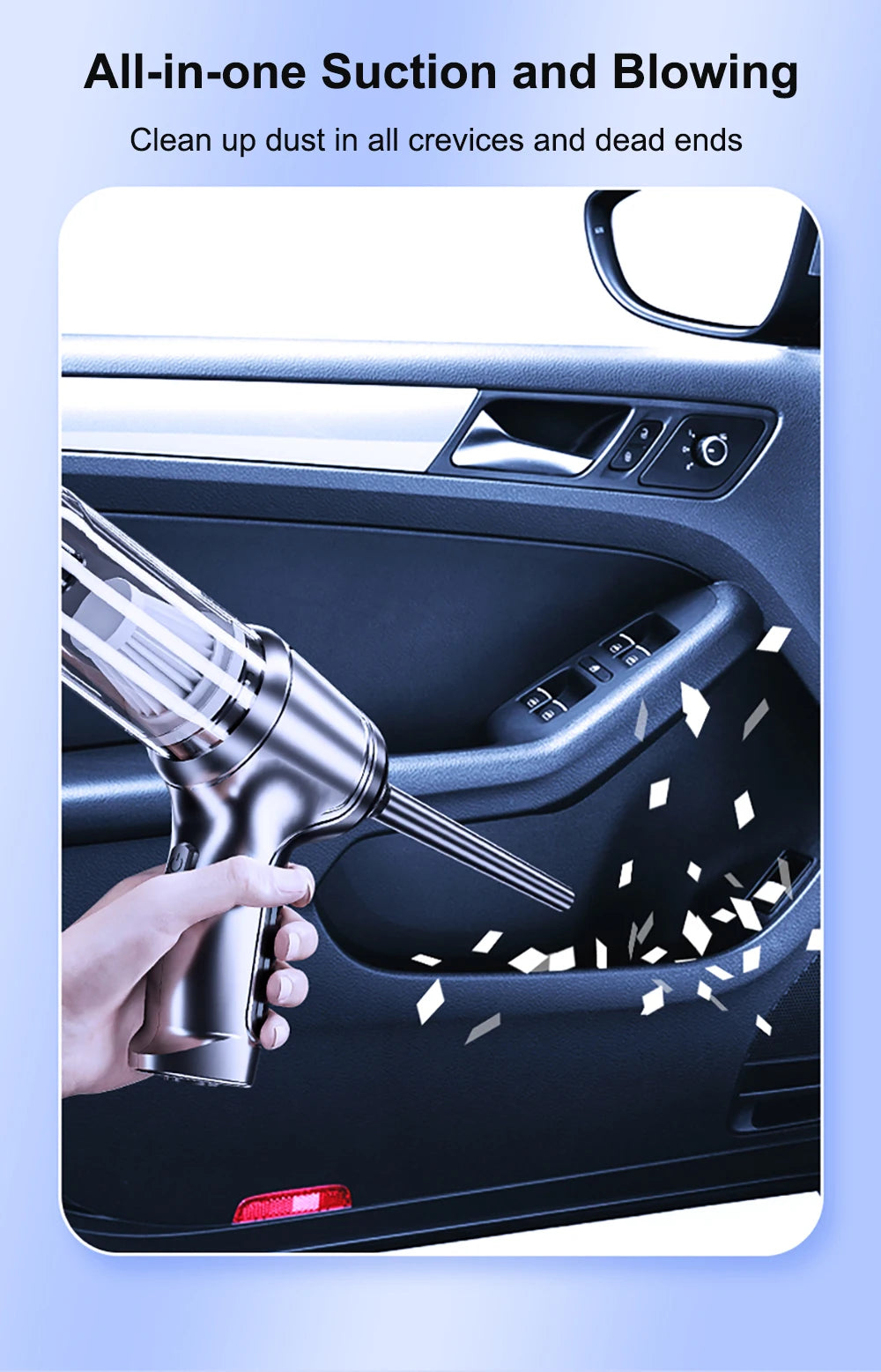 "Wireless 2-in-1 Vacuum: Effortless Cleaning Solution for Cars and Household"