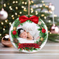 Christmas Ceramic Ornament Add Photo & Name ( Personalized )