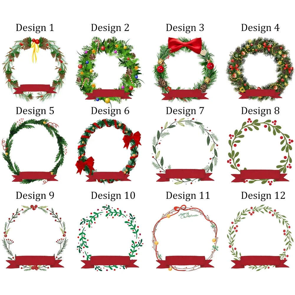 Christmas Ceramic Ornament Add Photo & Name ( Personalized )