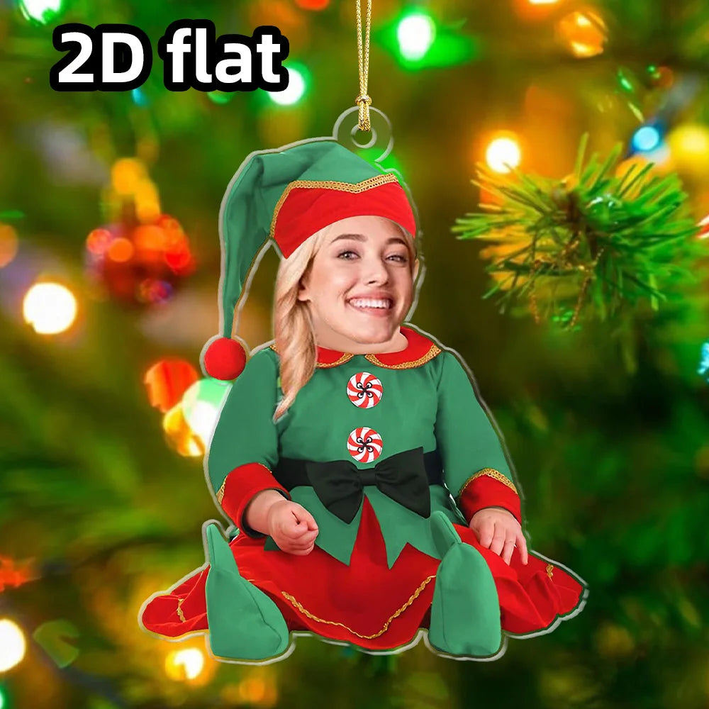 Custom Acrylic Christmas Ornament ( Personalized )