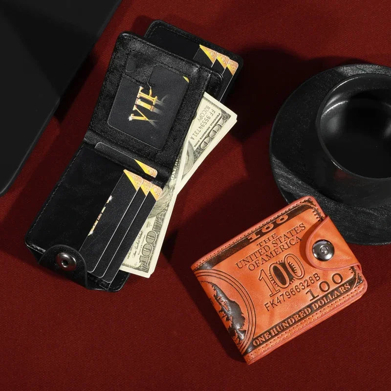 Wallets With 100 US Dollar Pattern