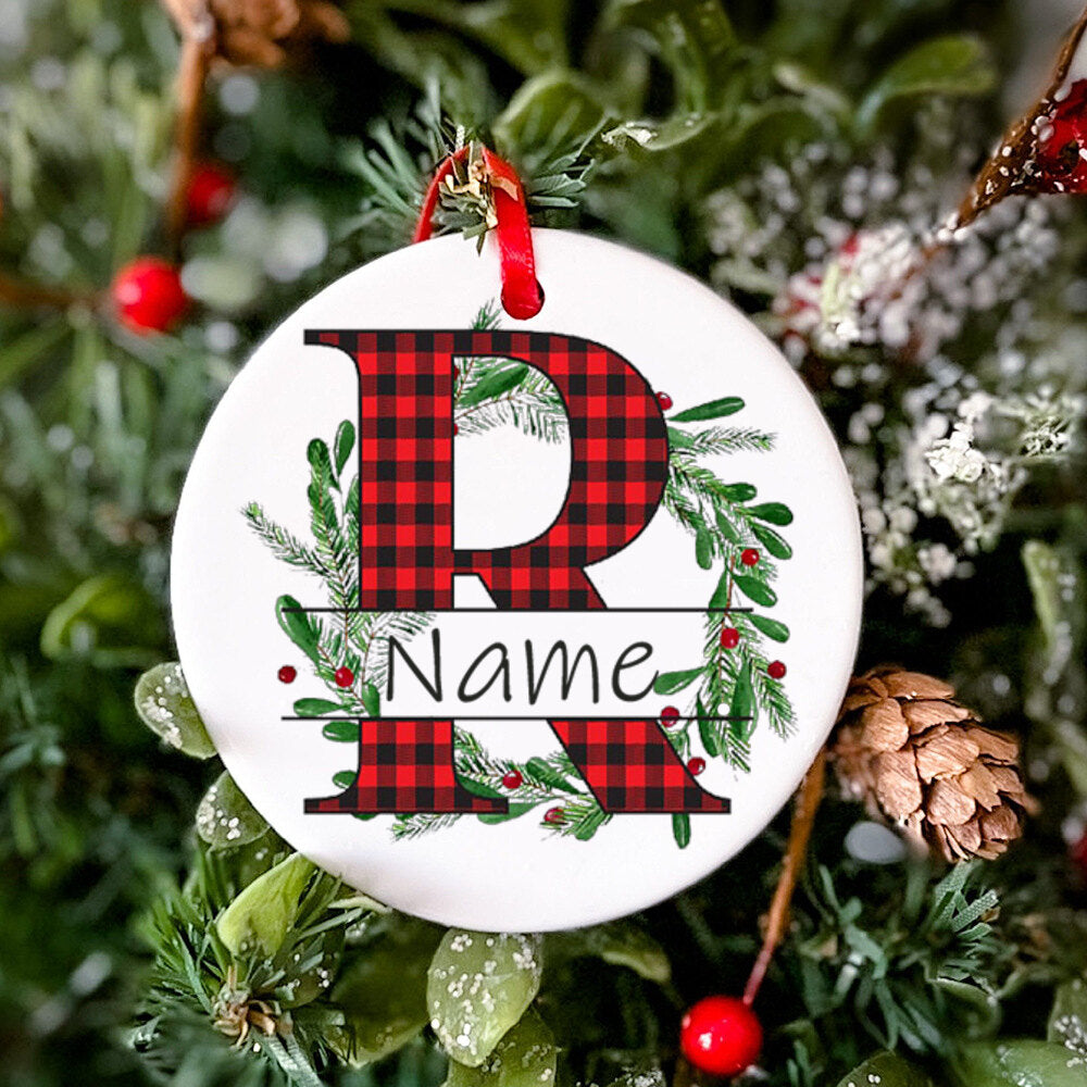 Personalized Christmas Baby Ornament Custom Name Xmas Infant Keepsake Gift Christmas Photography Accessories Christmas Ornament