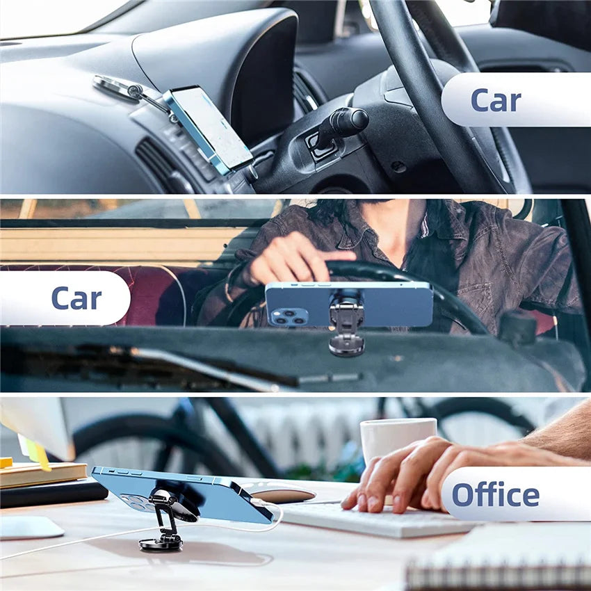 Magnetic Car Phone Holder Mount Magnet Smartphone Mobile Stand Cell GPS Support In Car For iPhone 15 14 13 12 11 Xiaomi Samsung