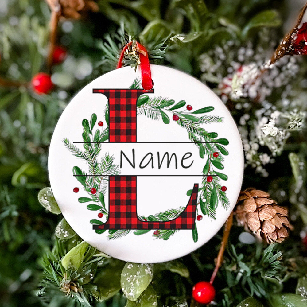 Personalized Christmas Baby Ornament Custom Name Xmas Infant Keepsake Gift Christmas Photography Accessories Christmas Ornament