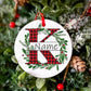 Personalized Christmas Baby Ornament Custom Name Xmas Infant Keepsake Gift Christmas Photography Accessories Christmas Ornament