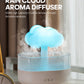 KINSCOTER Rain Clouds Aroma Diffuser Zen Raindrops Air Humidifier Essential Oil Diffuser USB Desktop Ultrasonic Sprayer