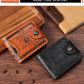 Men's Wallets with 100 US Dollar Pattern Hasp Male Leather Wallet with Zipper Card Holder Coin Pocket Purse cartera hombre