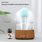 Mushroom Air Humidifier Home Bedroom Aromatherapy Lamp Calming Water Drops Sounds Diffuser Humidifier Rain Cloud Night Light