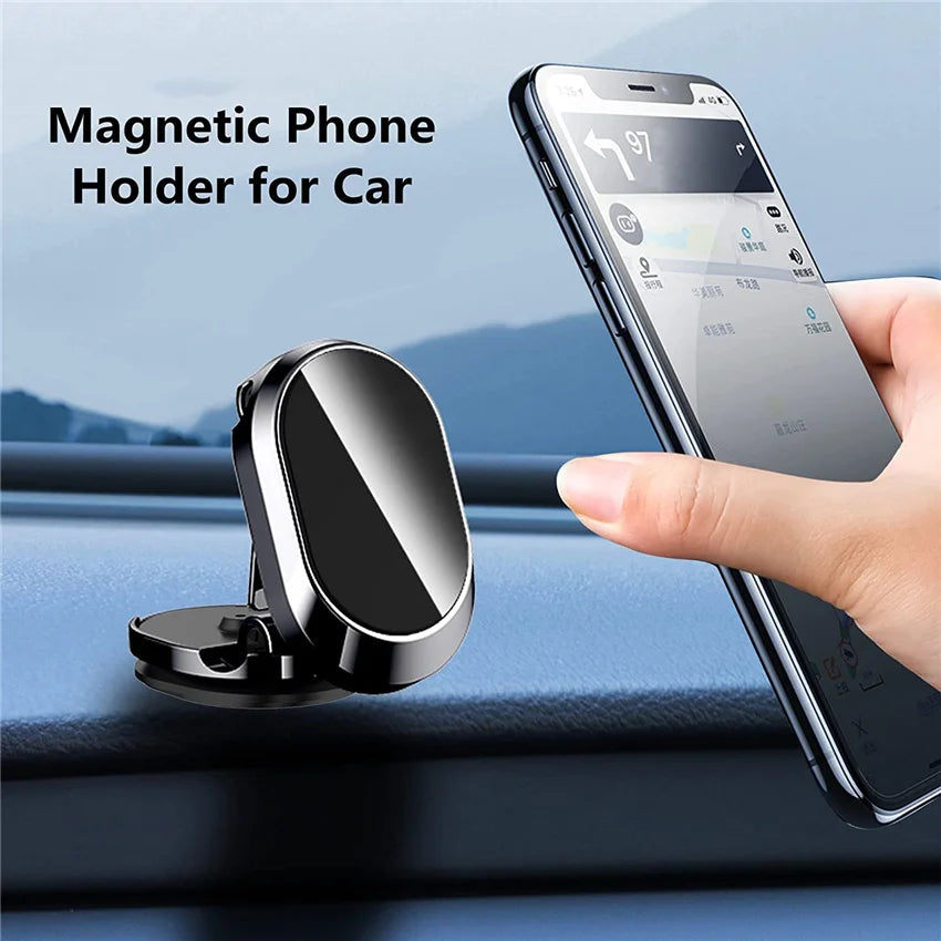 Magnetic Car Phone Holder Mount Magnet Smartphone Mobile Stand Cell GPS Support In Car For iPhone 15 14 13 12 11 Xiaomi Samsung