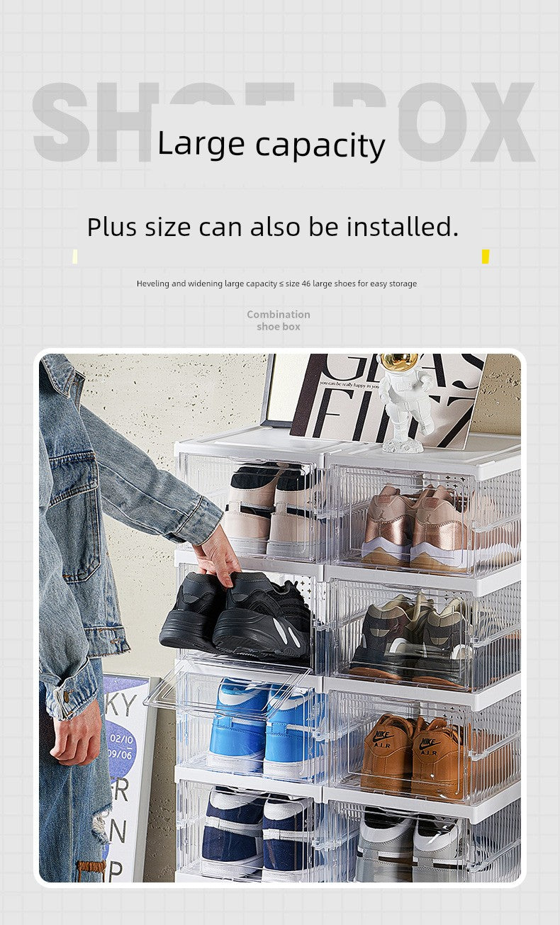 Foldable Installation-Free Integrated Internet Celebrity Simple Shoe Box