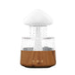 Mushroom Air Humidifier Home Bedroom Aromatherapy Lamp Calming Water Drops Sounds Diffuser Humidifier Rain Cloud Night Light