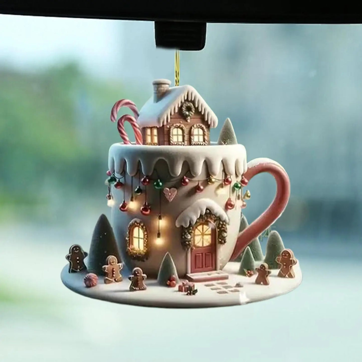 Christmas Decor Coffee Cup Ornaments