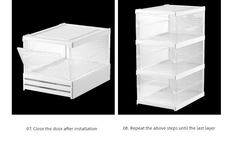 Foldable Installation-Free Integrated Internet Celebrity Simple Shoe Box