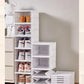 Foldable Shoe Rack Organizer 6 Layers Transparent Tackie Box Collapsible Home Sneaker Storage Stackable Shoes Cabinet For Closet