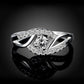 New streetwear 925 Sterling Silver Shiny Zircon diamond Rings For Women Wedding Party Gifts fine Jewelry engagement rings