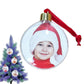 1pc Christmas Photo Insert Baubles Festive Personalize Gift Tree Decorations Photo Ball Clip DIY Transparent Pendant