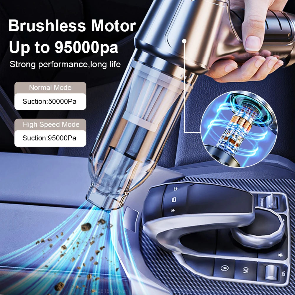 "Wireless 2-in-1 Vacuum: Effortless Cleaning Solution for Cars and Household"