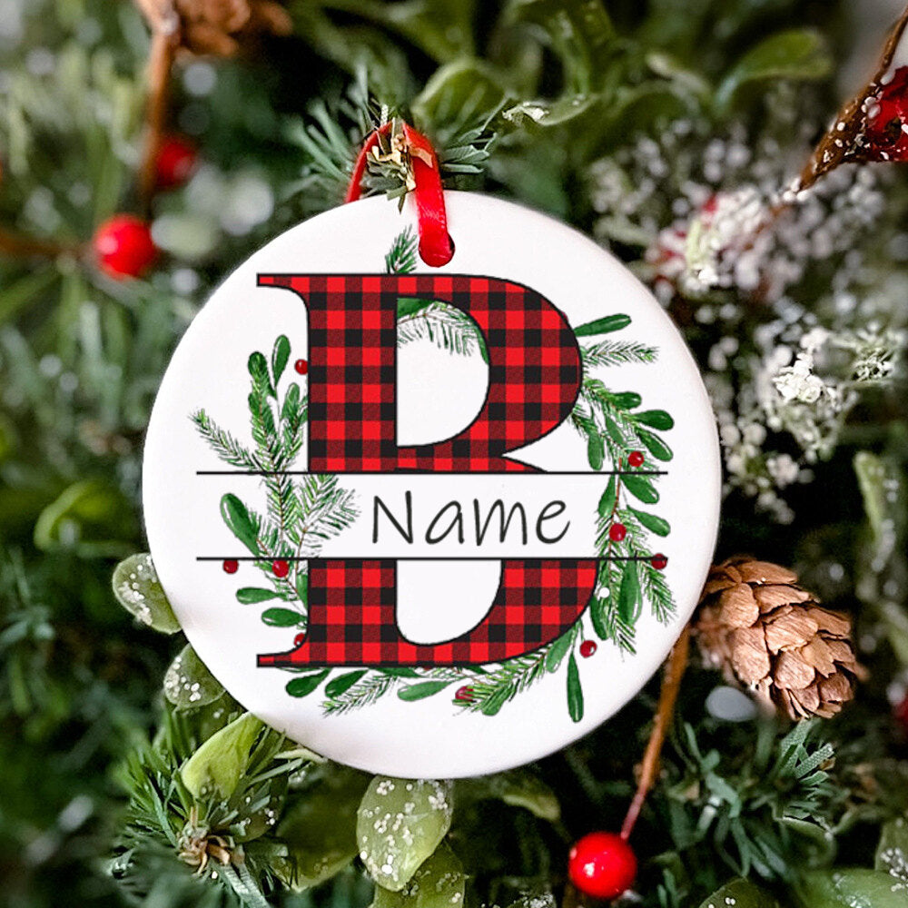 Personalized Christmas Baby Ornament Custom Name Xmas Infant Keepsake Gift Christmas Photography Accessories Christmas Ornament