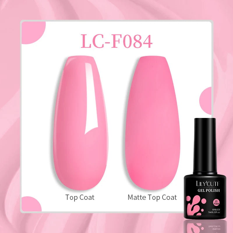 LILYCUTE 15ML Quick Nail Extension Gel Glitter Pink Vernis Semi Permanent UV Gel Nail Polish Nail Art Prolong Construction Gel