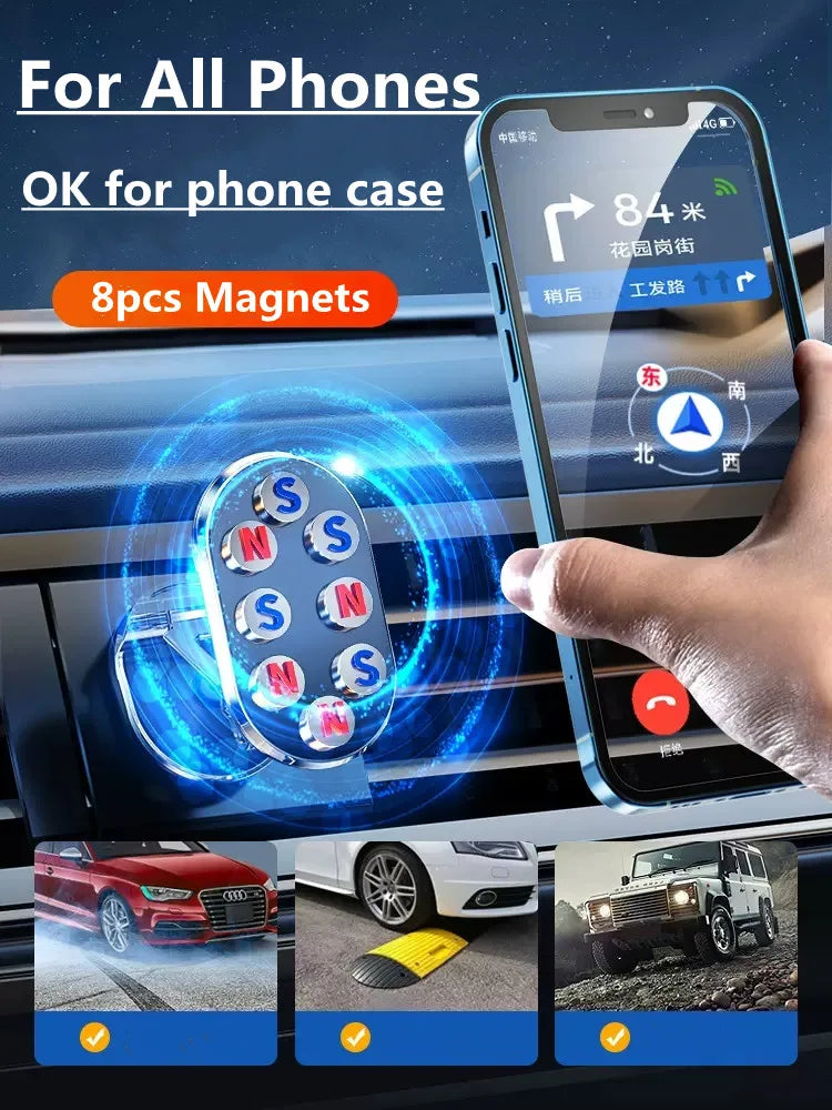 1080 Rotatable Magnetic Car Phone Holder