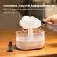 KINSCOTER Rain Clouds Aroma Diffuser Zen Raindrops Air Humidifier Essential Oil Diffuser USB Desktop Ultrasonic Sprayer