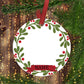 Christmas Ceramic Ornament Add Photo & Name ( Personalized )