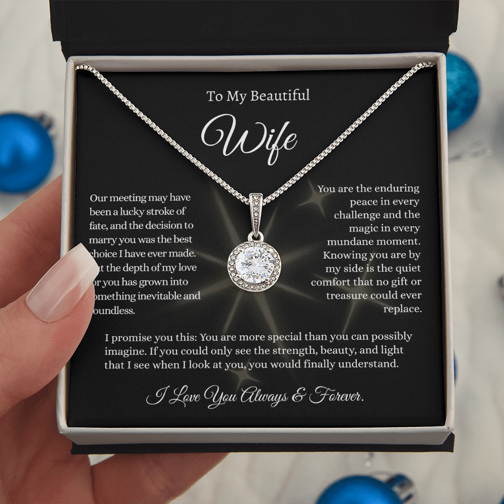 The Bestselling Wife Gift: Boundless Love Crystal Pendant