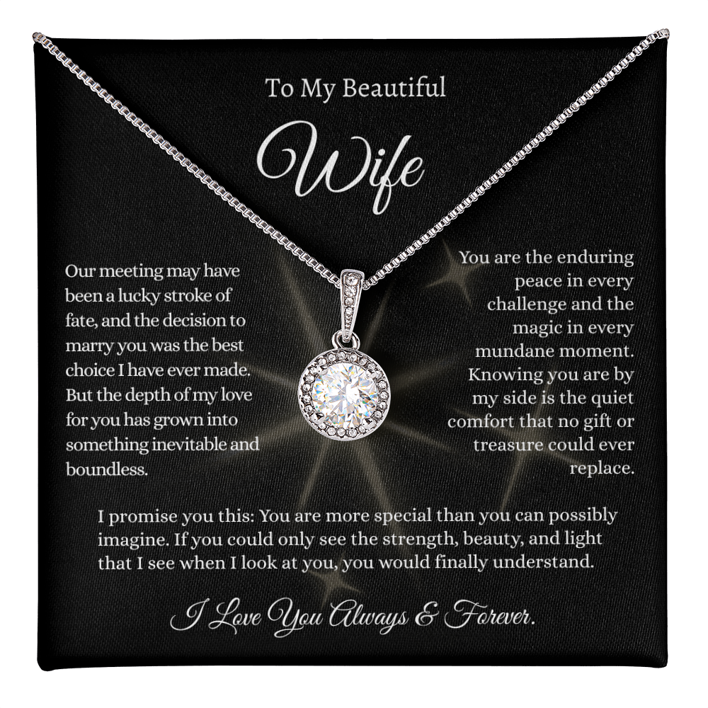 The Bestselling Wife Gift: Boundless Love Crystal Pendant