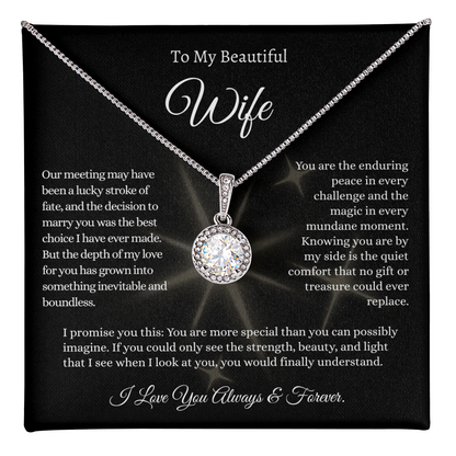 The Bestselling Wife Gift: Boundless Love Crystal Pendant