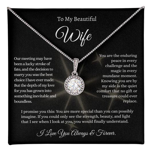 The Bestselling Wife Gift: Boundless Love Crystal Pendant