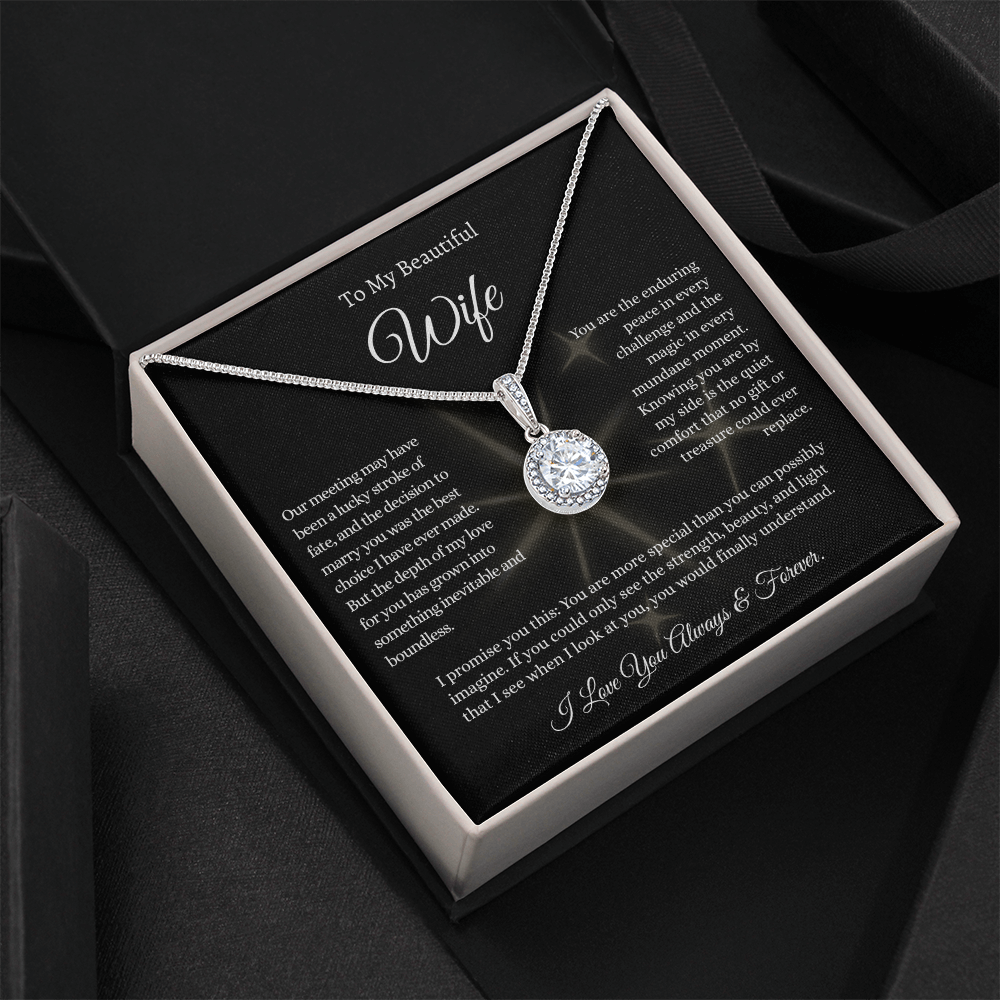 The Bestselling Wife Gift: Boundless Love Crystal Pendant