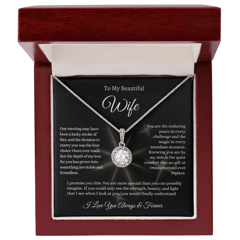 The Bestselling Wife Gift: Boundless Love Crystal Pendant