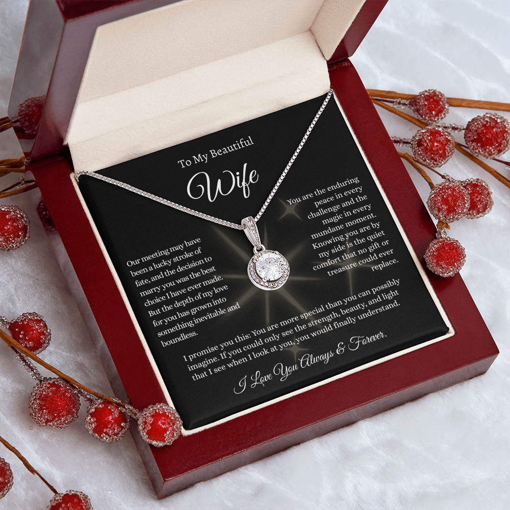 The Bestselling Wife Gift: Boundless Love Crystal Pendant