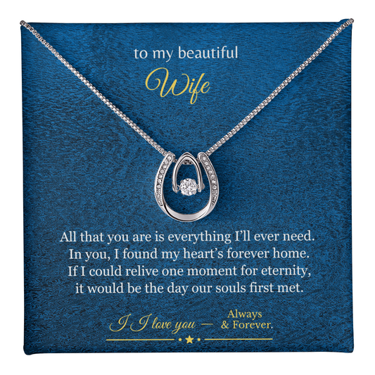 The Moment I Met You — Wife Necklace Gift