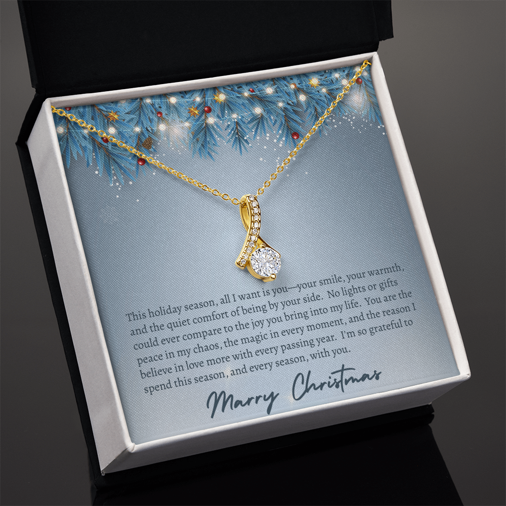 All I Want For Christmas Is You!  "Necklace Gift for Her"